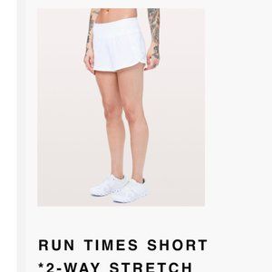 Lululemon Run Times Short 2 Way Stretch 4"